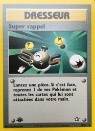 Super rappel 98/111 - Neo Genesis - 1re Édition - Pokémon JCC