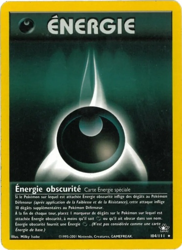 Énergie obscurité 104/111 1re Édition