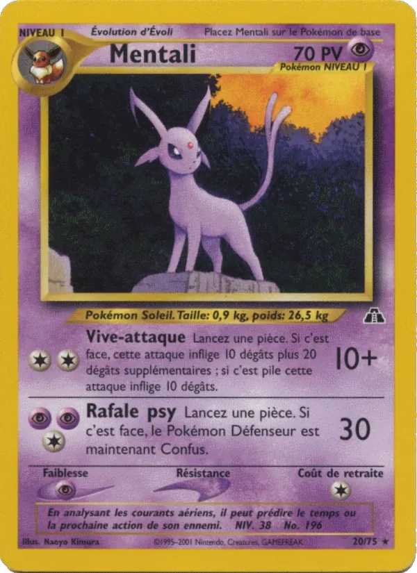 Mentali 20/75 - Neo Discovery - Firstedition - Pokémon JCC
