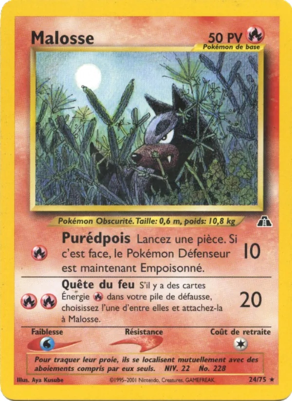 Malosse 24/75 - Neo Discovery - 1re Édition - Pokémon JCC