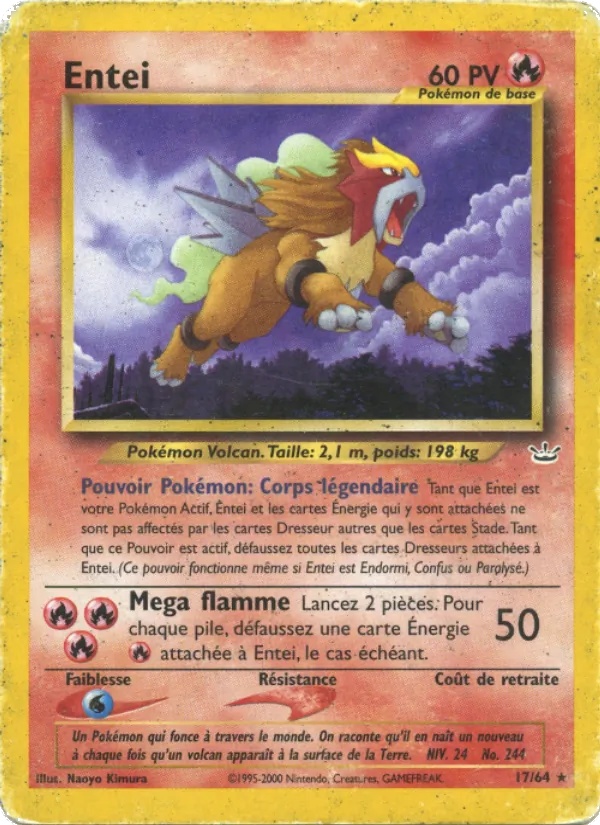 Entei 17/64 - Neo Revelation - 1re Édition - Pokémon JCC