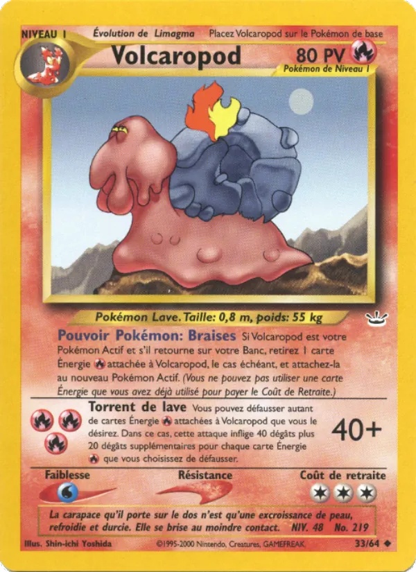 Volcaropod 33/64 - Neo Revelation - Firstedition - Pokémon JCC