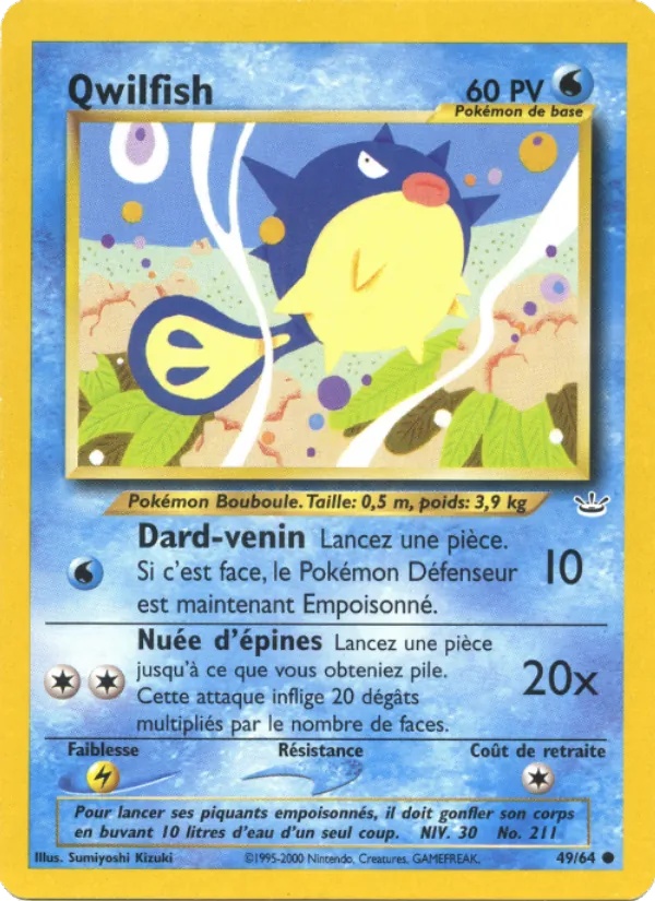 Qwilfish 49/64 - Neo Revelation - Firstedition - Pokémon JCC