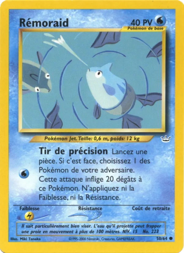 Rémoraid 50/64 - Neo Revelation - 1re Édition - Pokémon JCC