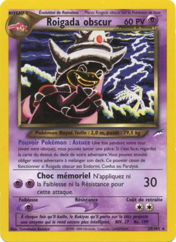Roigada obscur 20/105 - Neo Destiny - Firstedition - Pokémon JCC
