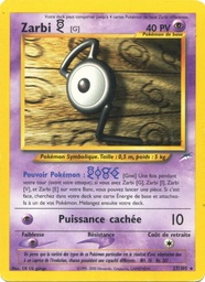 Zarbi G 27/105 - Neo Destiny - 1re Édition - Pokémon JCC