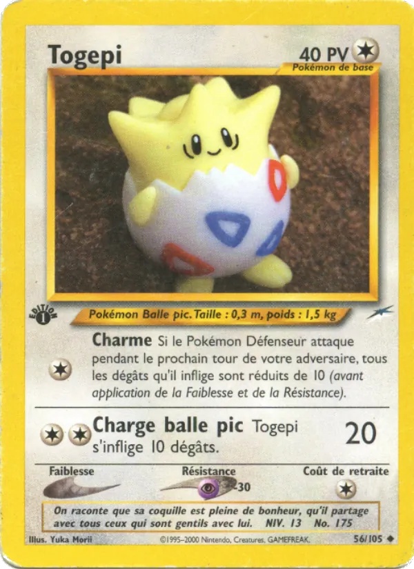Togepi 56/105 - Neo Destiny - 1re Édition - Pokémon JCC