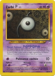 Zarbi P 58/105 - Neo Destiny - 1re Édition - Pokémon JCC