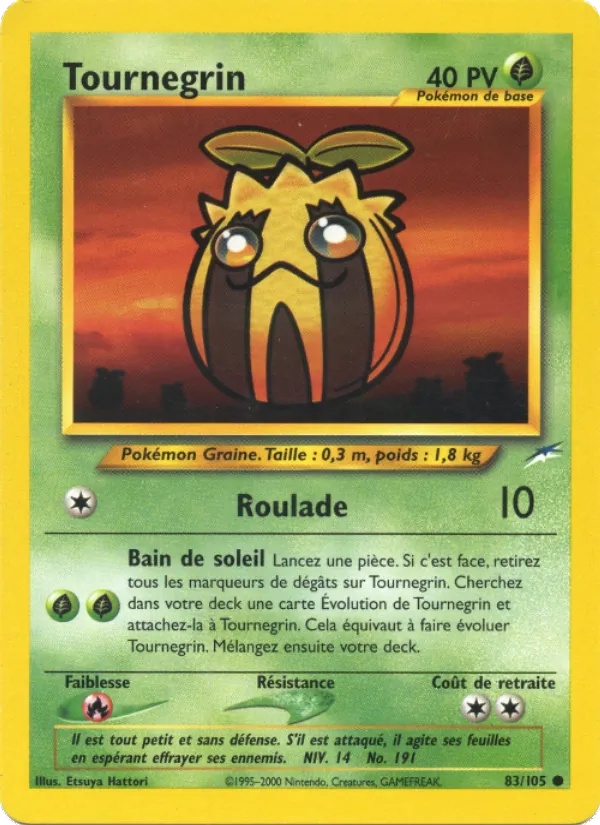Tournegrin 83/105 - Neo Destiny - 1re Édition - Pokémon JCC