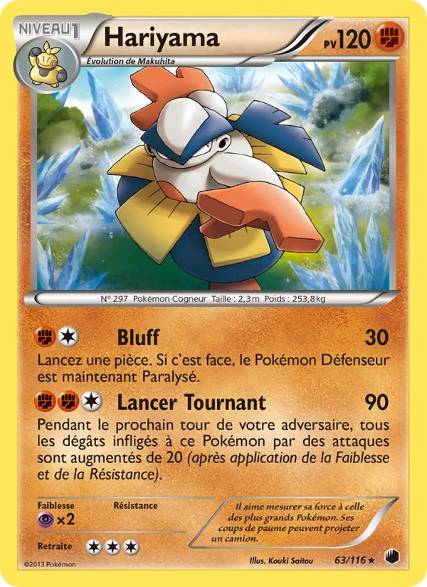 Hariyama 63/116 - Glaciation Plasma - Pokémon JCC