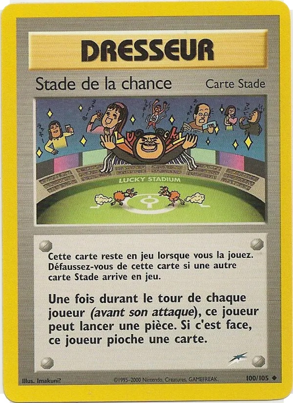 Stade de la chance 100/105 - Neo Destiny - 1re Édition - Pokémon JCC