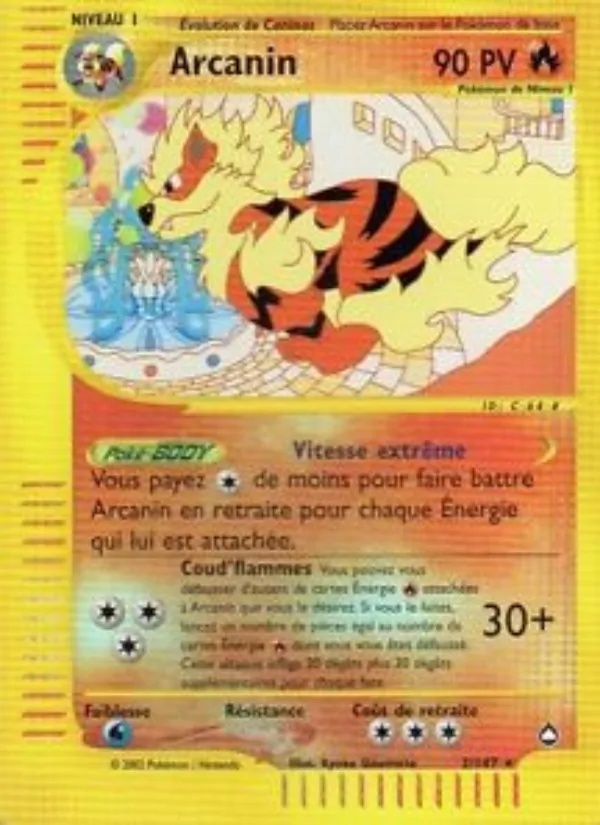 Arcanin 2/147 - Aquapolis - Reverse - Pokémon JCC