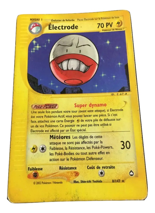 Électrode 8/147 - Aquapolis - Reverse - Pokémon JCC