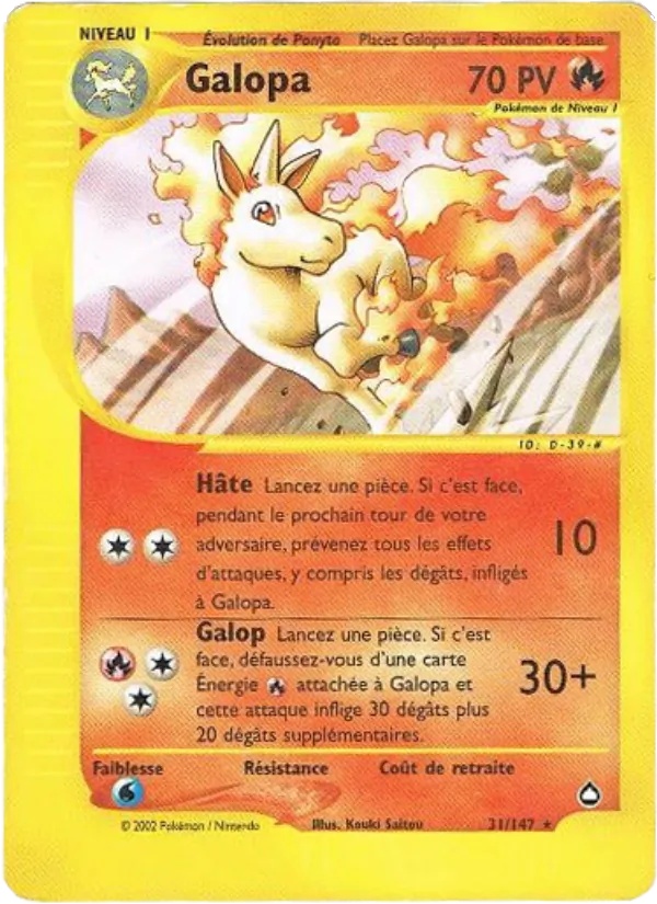 Galopa 31/147 - Aquapolis - Reverse - Pokémon JCC