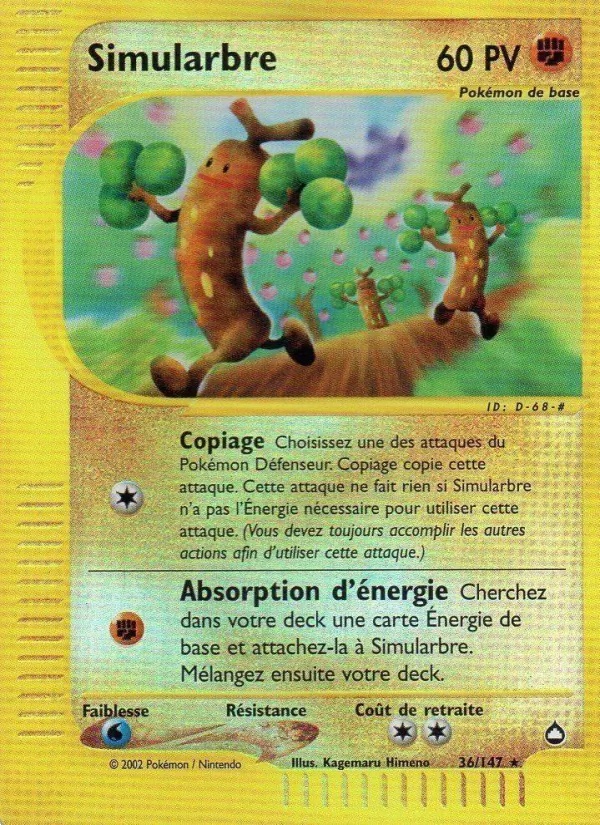 Simularbre 36/147 - Aquapolis - Reverse - Pokémon JCC