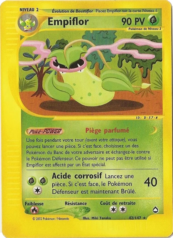 Empiflor 42/147 - Aquapolis - Reverse - Pokémon JCC