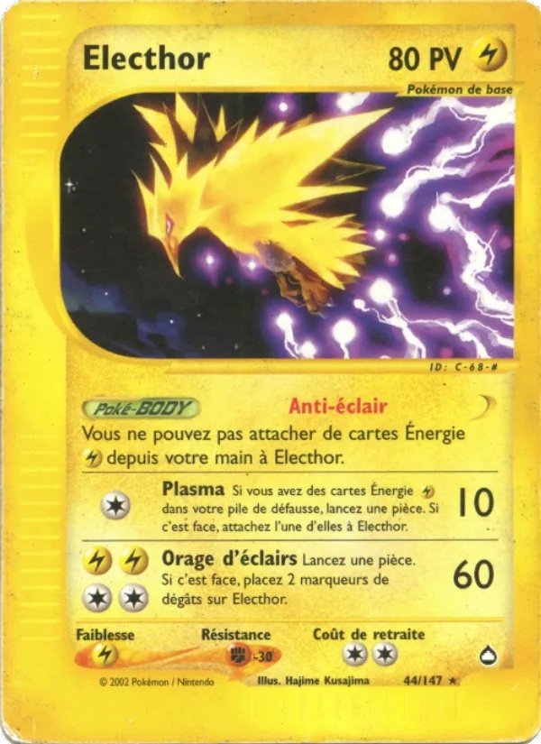 Electhor 44/147 - Aquapolis - Reverse - Pokémon JCC