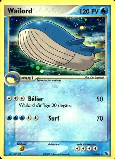 Wailord 14/109 Holo