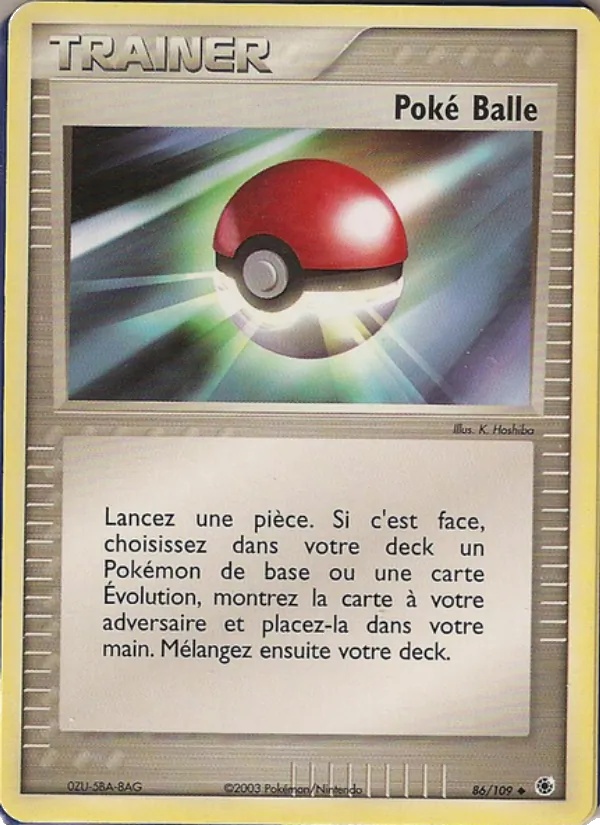 Poké Balle 86/109 - EX Rubis & Saphir - Reverse - Pokémon JCC