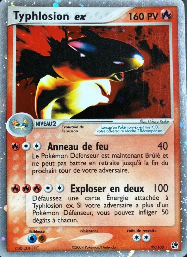 Typhlosion ex 99/100 - EX Tempête de sable - Holo - Pokémon JCC