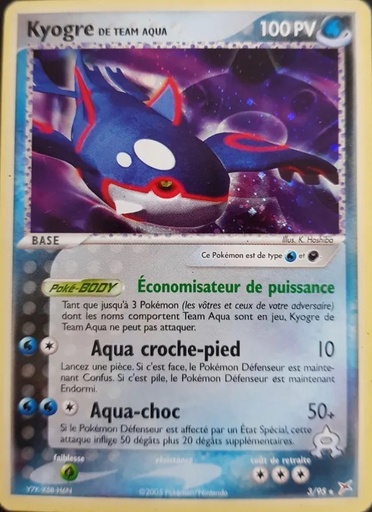 Kyogre de Team Aqua 3/95 Holo