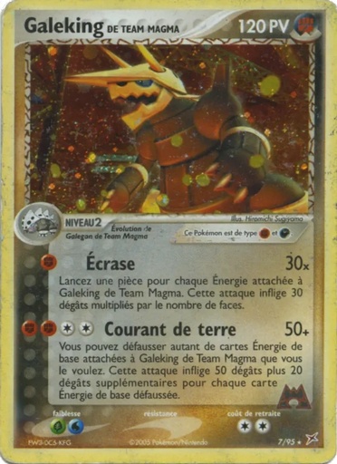 Galeking de Team Magma 7/95 Holo