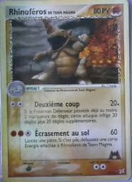 Rhinoféros de Team Magma 22/95 - EX Team Magma vs Team Aqua - Reverse - Pokémon JCC