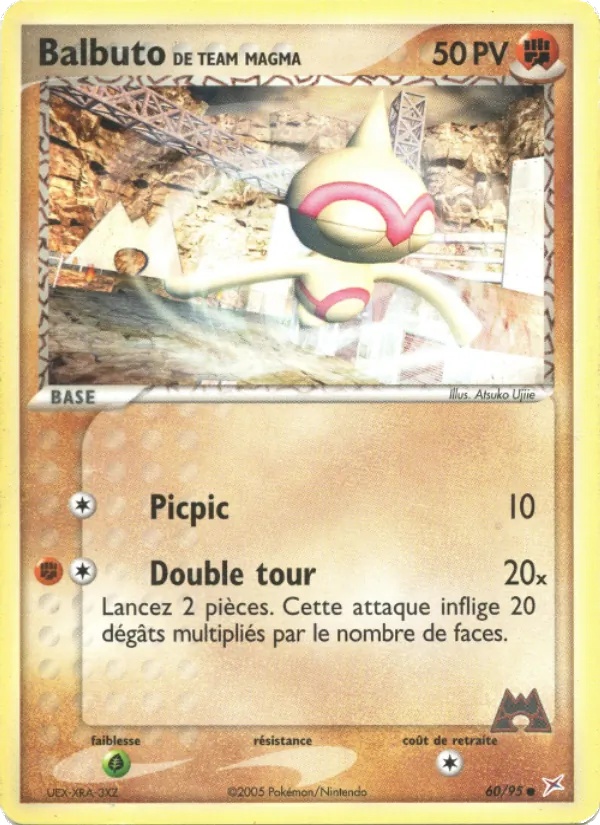 Balbuto de Team Magma 60/95 - EX Team Magma vs Team Aqua - Tsuguyoshi Yamato - Pokémon JCC