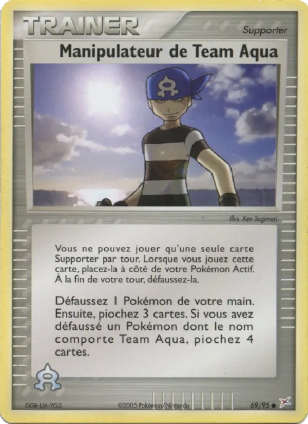 Manipulateur de Team Aqua 69/95 - EX Team Magma vs Team Aqua - Reverse - Pokémon JCC