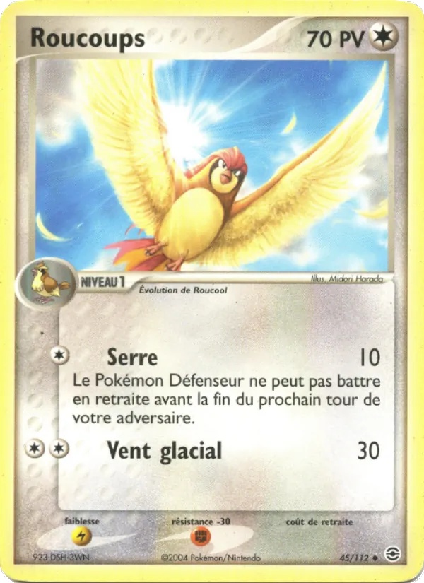 Roucoups 45/112 - EX Rouge Feu & Vert Feuille - Hiroki Yano - Pokémon JCC
