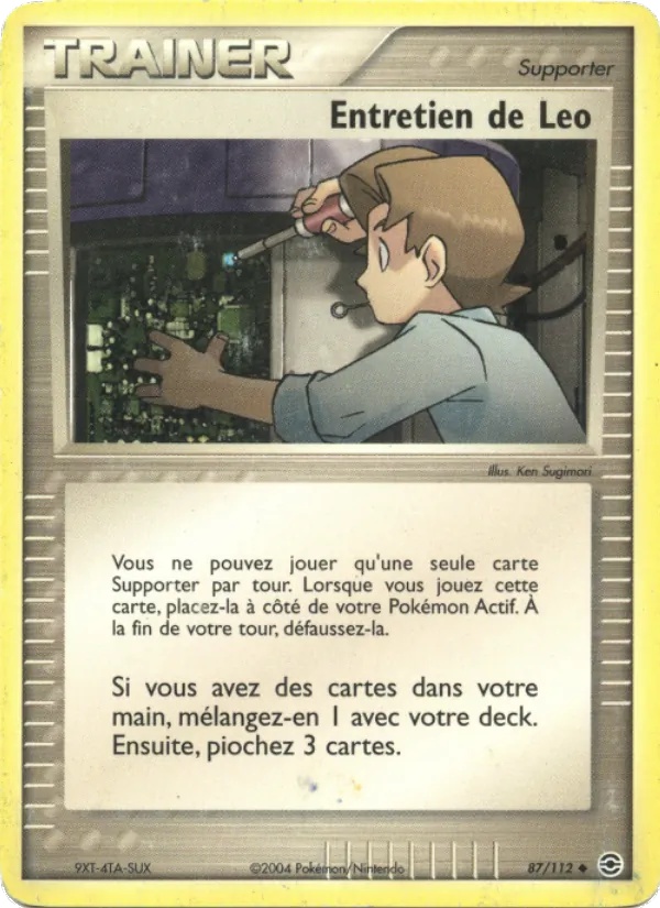 Entretien de Leo 87/112 - EX Rouge Feu & Vert Feuille - Jimmy Ballard - Pokémon JCC