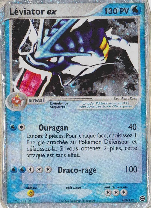 Léviator ex 109/112 - EX Rouge Feu & Vert Feuille - Holo - Pokémon JCC