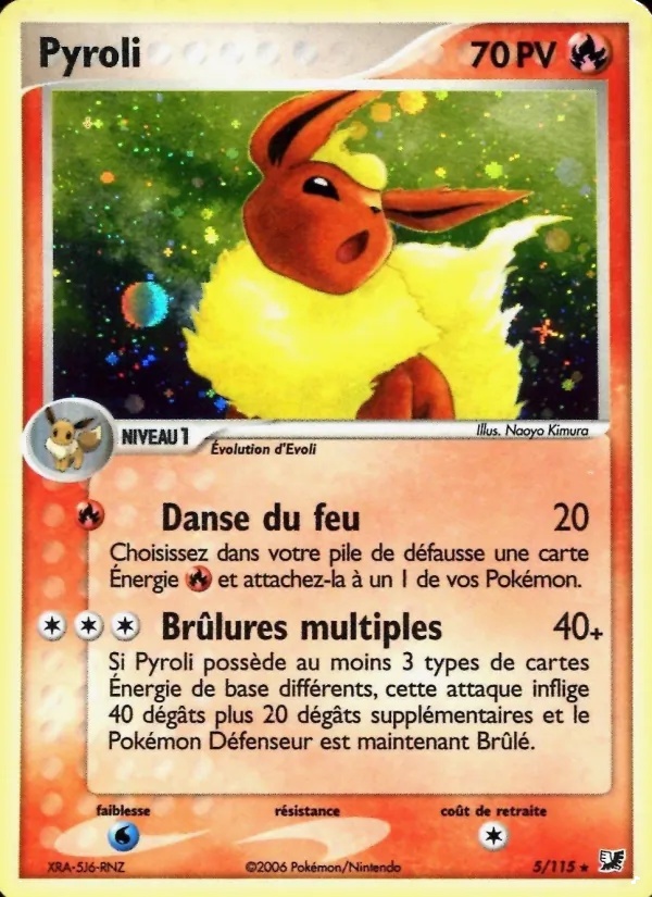 Pyroli 5/115 - EX Forces Cachées - Holo - Pokémon JCC