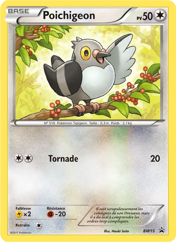 Poichigeon BW15/101 - Promo BW - Pokémon JCC