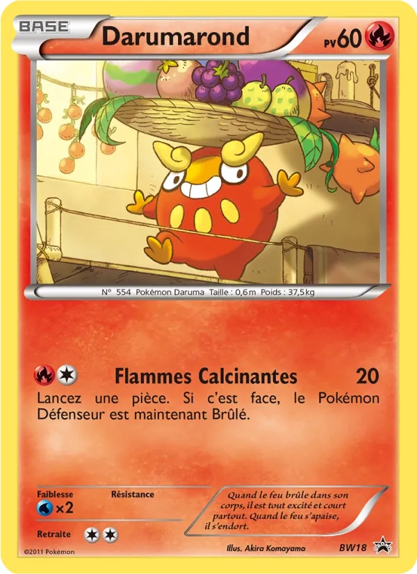 Darumarond BW18/101 - Promo BW - Pokémon JCC