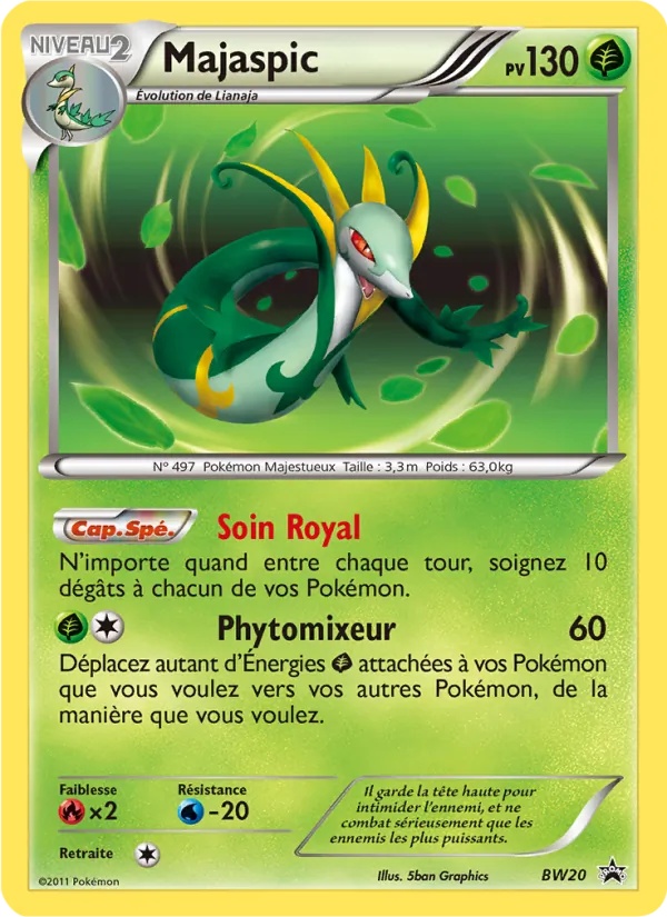 Majaspic BW20/101 - Promo BW - Pokémon JCC