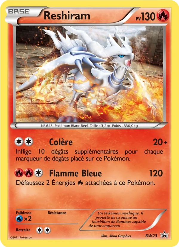 Reshiram BW23/101 - Promo BW - Pokémon JCC