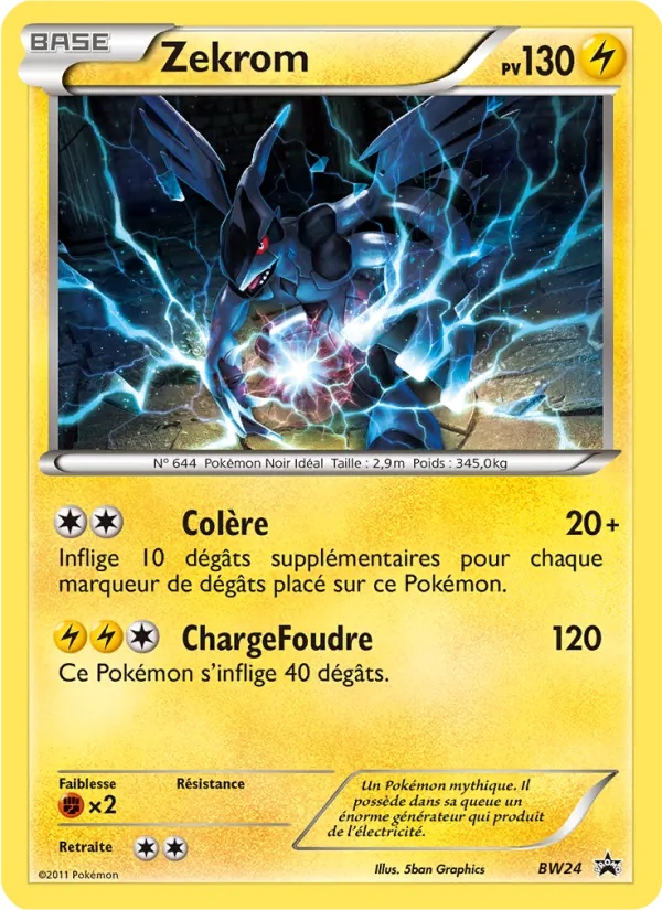 Zekrom BW24/101 - Promo BW - Pokémon JCC