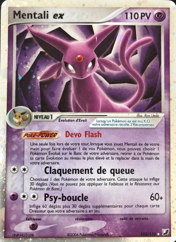Mentali ex 102/115 - EX Forces Cachées - Holo Jimmy Ballard - Pokémon JCC