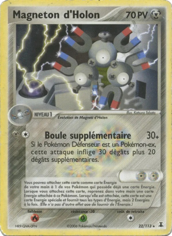 Magneton d'Holon 22/113 - EX Espèces Delta - jeremy scharff kim - Pokémon JCC