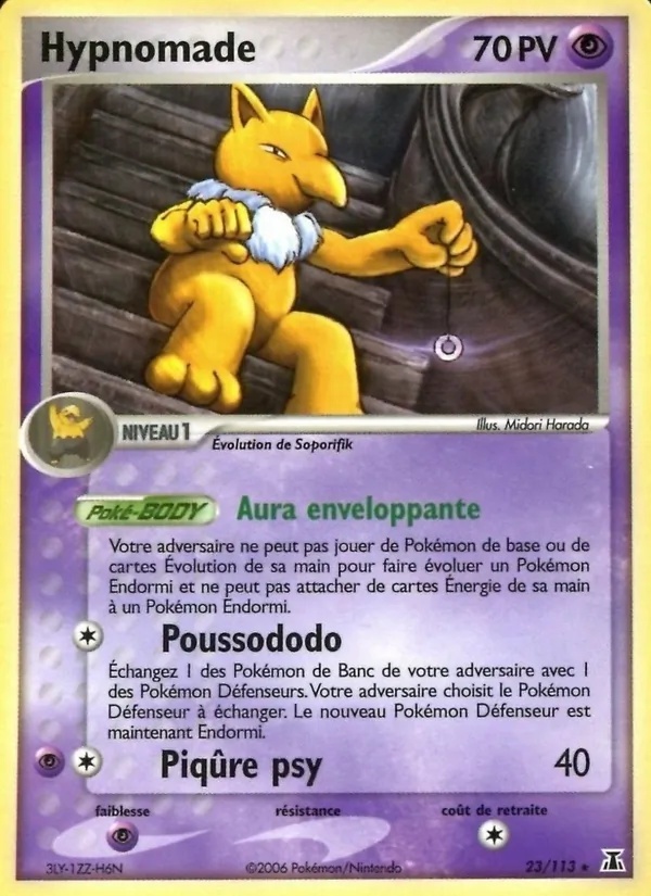 Hypnomade 23/113 - EX Espèces Delta - Logo de la série - Pokémon JCC