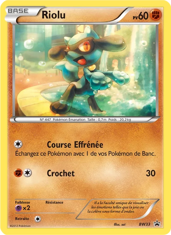 Riolu BW33/101 - Promo BW - Pokémon JCC