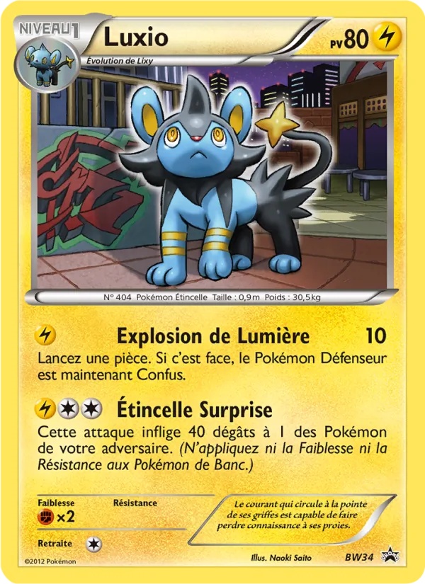 Luxio BW34/101 - Promo BW - Pokémon JCC