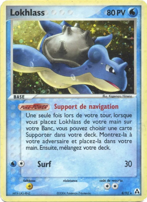 Lokhlass 8/92 - EX Créateurs de légendes - Holo - Pokémon JCC