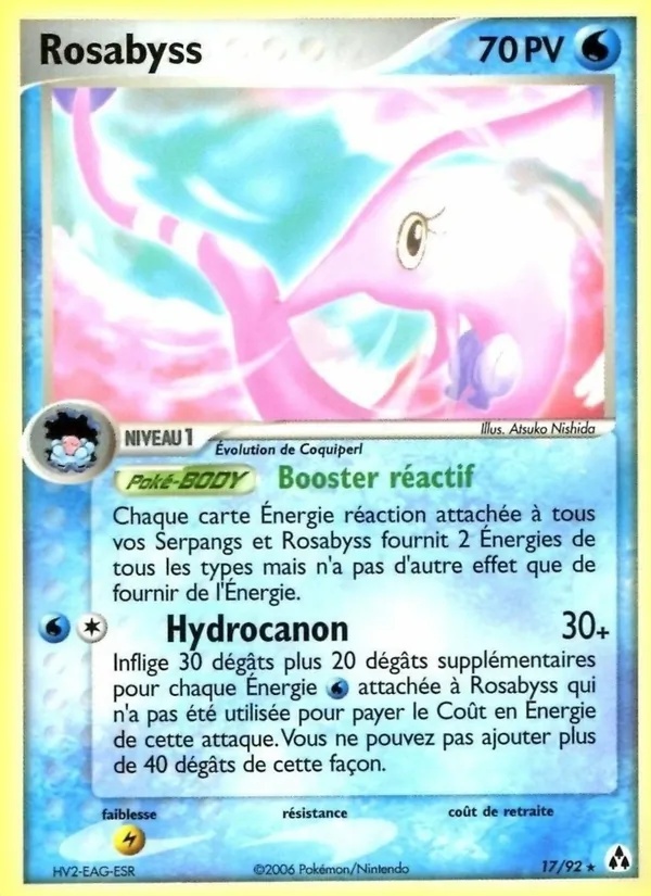 Rosabyss 17/92 - EX Créateurs de légendes - Logo de la série - Pokémon JCC