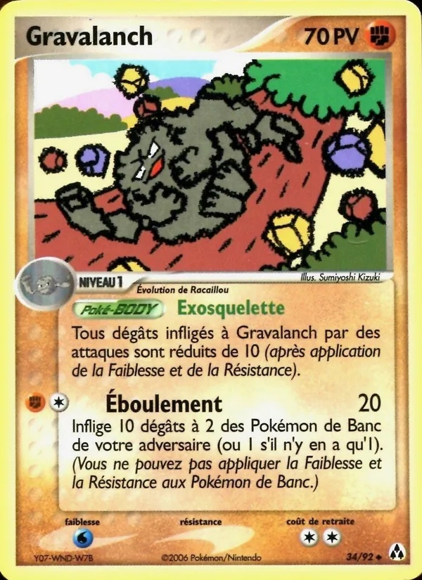 Gravalanch 34/92 - EX Créateurs de légendes - Logo de la série - Pokémon JCC