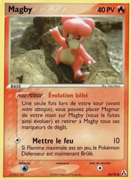 Magby 58/92 - EX Créateurs de légendes - Logo de la série - Pokémon JCC
