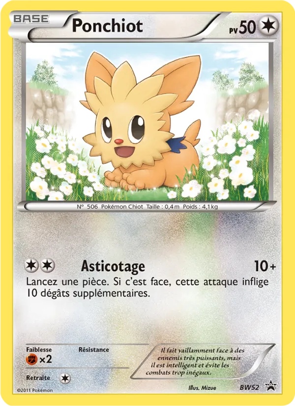 Ponchiot BW52/101 - Promo BW - Pokémon JCC