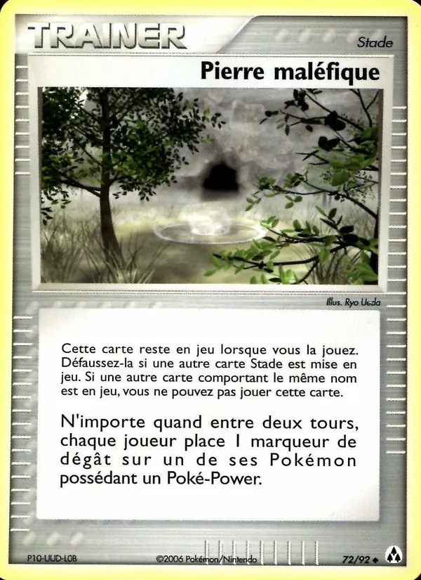 Pierre maléfique 72/92 - EX Créateurs de légendes - Jason Klaczynski - Pokémon JCC