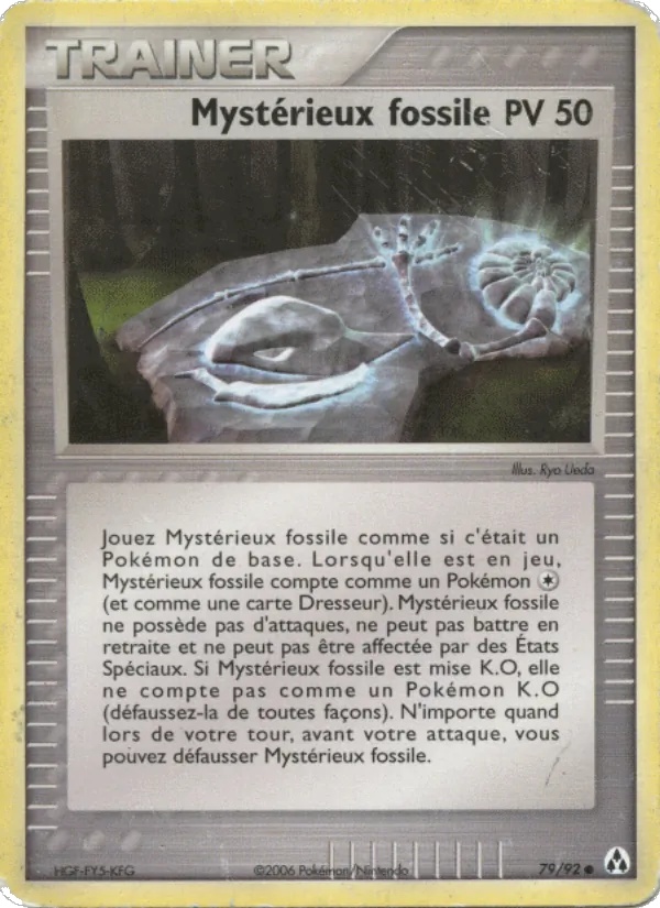 Mystérieux fossile 79/92 - EX Créateurs de légendes - Logo de la série - Pokémon JCC